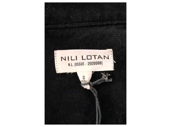 Chaqueta de algodón negra Nili Lotan Negro - vista 7