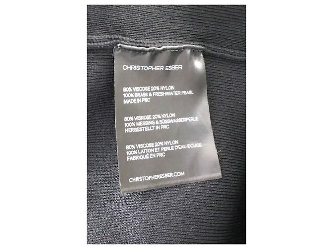 Autre Marque CHRISTOPHER ESBER Maxikleid Schwarz - Ansicht 8
