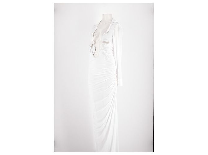 Autre Marque CHRISTOPHER ESBER Weißes langes Kleid - Ansicht 4