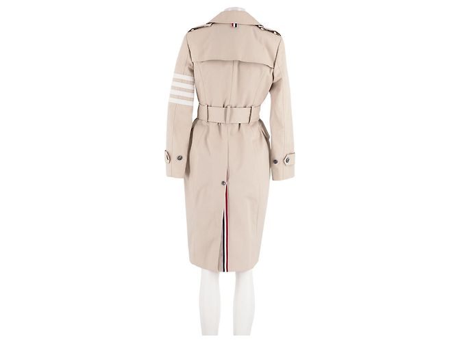 Thom Browne trench midi beige - vista 6