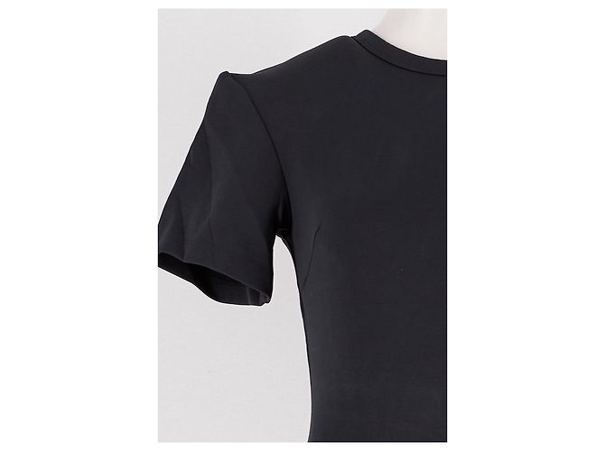Autre Marque WARDROBE. NYC x H&M Baumwoll-Top schwarz - Ansicht 3