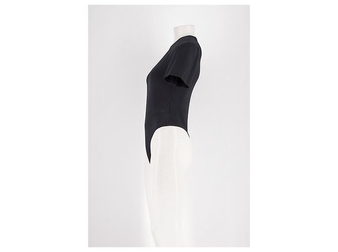 Autre Marque WARDROBE. NYC x H&M Baumwoll-Top schwarz - Ansicht 5