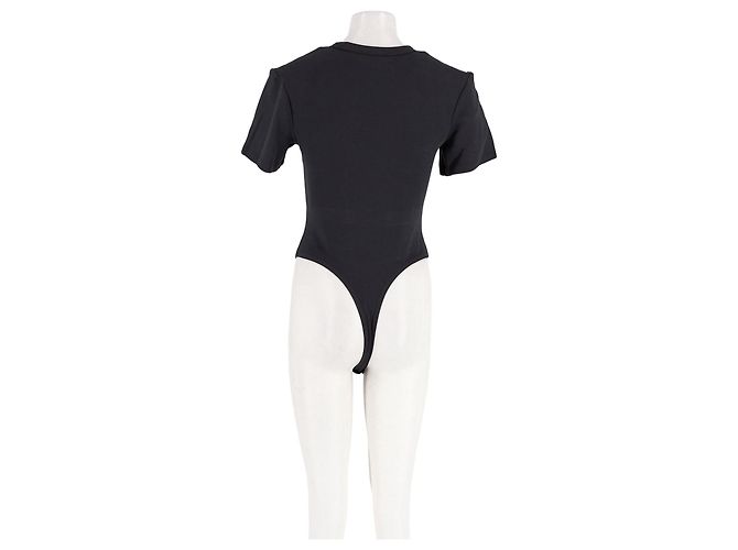 Autre Marque WARDROBE. NYC x H&M Baumwoll-Top schwarz - Ansicht 6