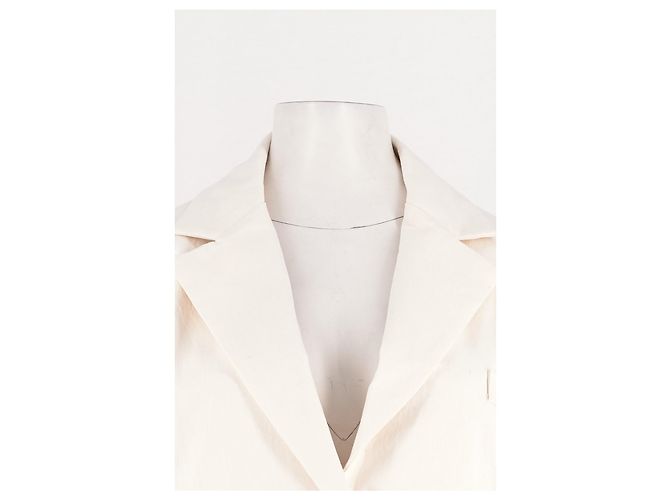 Autre Marque Blazer de algodón blanco THE FRANKIE SHOP - vista 2
