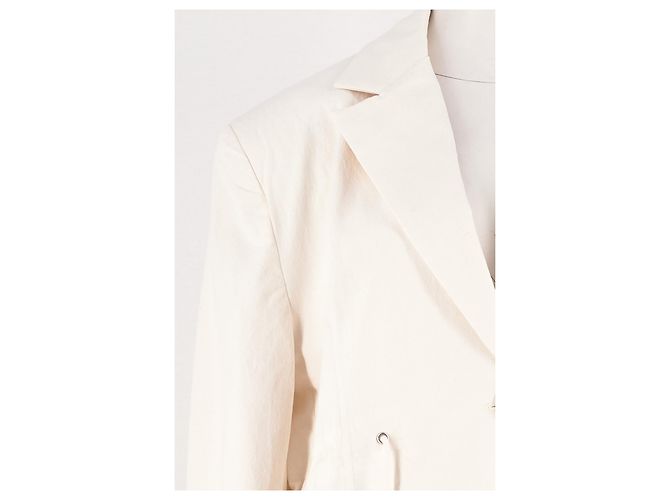 Autre Marque Blazer de algodón blanco THE FRANKIE SHOP - vista 3
