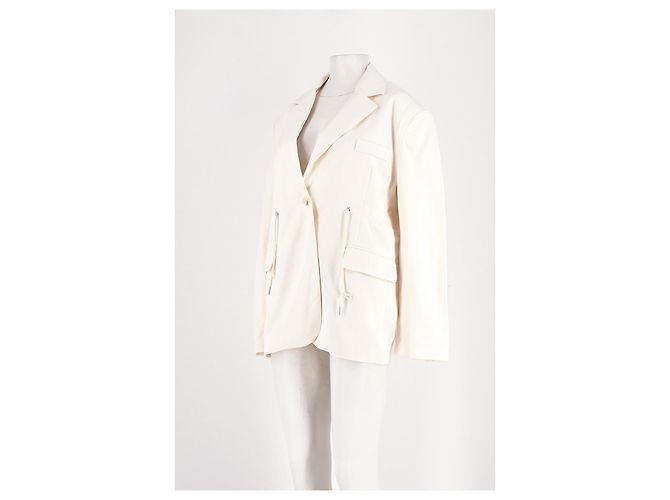Autre Marque Blazer de algodón blanco THE FRANKIE SHOP - vista 4