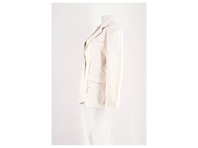 Autre Marque Blazer de algodón blanco THE FRANKIE SHOP - vista 5