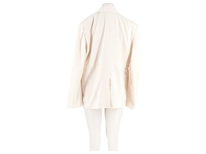 Autre Marque Blazer de algodón blanco THE FRANKIE SHOP - vista 6