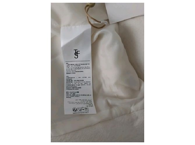 Autre Marque Blazer de algodón blanco THE FRANKIE SHOP - vista 8