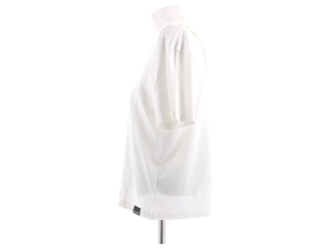 Courreges T-shirt creme com capuz Branco - vista 4