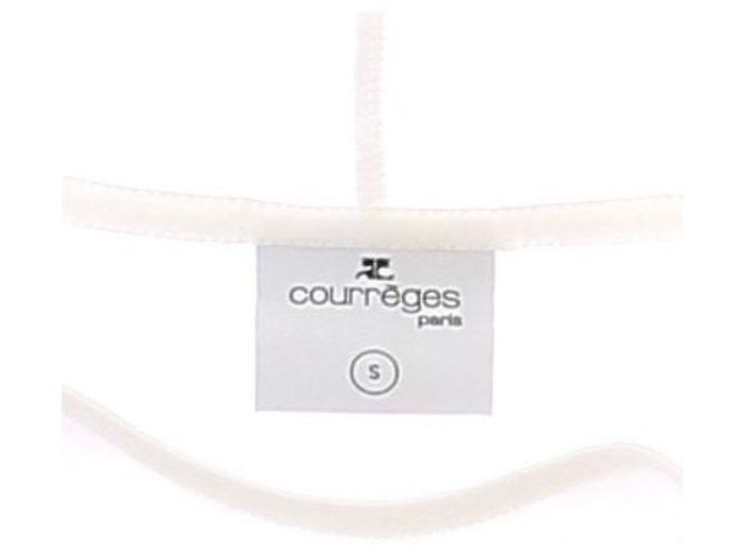 Courreges T-shirt creme com capuz Branco - vista 5