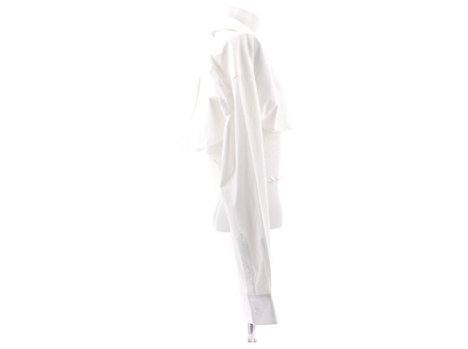 Top superpuesto blanco de algodón T By Alexander Wang - vista 3