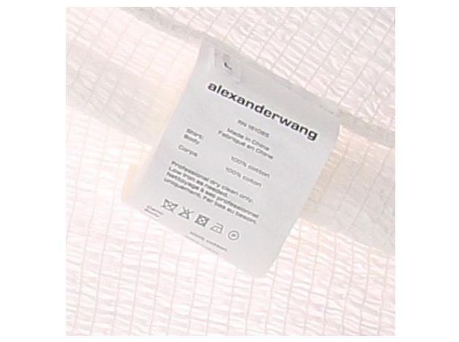 Top superpuesto blanco de algodón T By Alexander Wang - vista 5