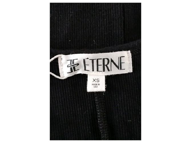 Autre Marque Vestido de algodón negro ETERNE XS - vista 7