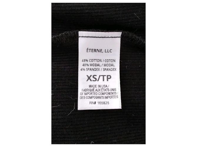 Autre Marque Vestido de algodón negro ETERNE XS - vista 8