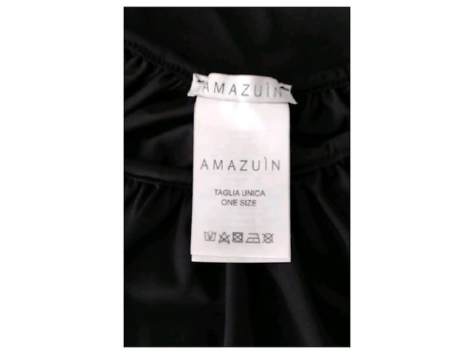 Autre Marque Vestido maxi negro AMAZUIN - vista 7