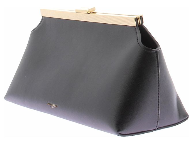 Autre Marque Schultertasche aus Leder "EILEEN" Schwarz - Ansicht 2