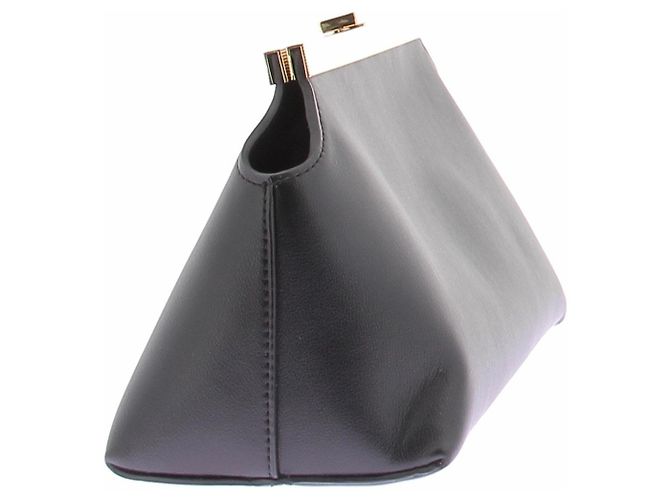 Autre Marque Schultertasche aus Leder "EILEEN" Schwarz - Ansicht 5