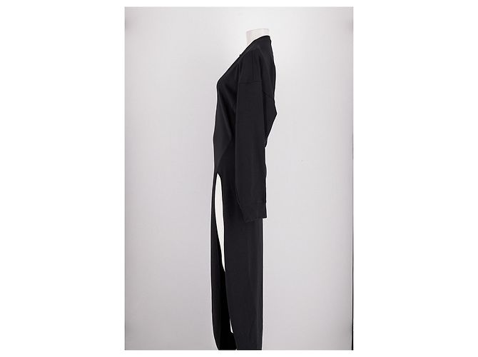 Autre Marque Vestido midi de algodón negro AMAZUIN - vista 5