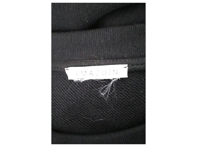 Autre Marque Vestido midi de algodón negro AMAZUIN - vista 7