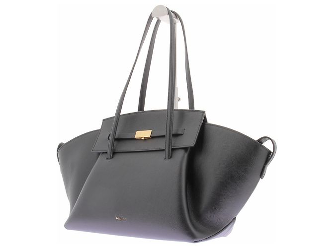Autre Marque Borsa DEMELLIER The Brooklyn in pelle nera Nero - vista 2