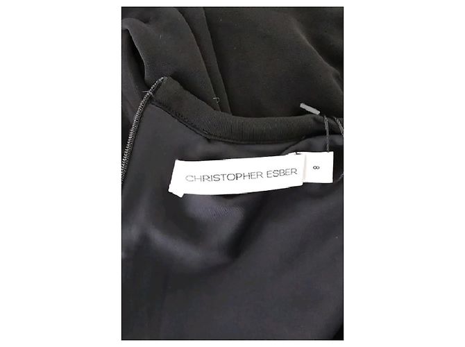 Autre Marque CHRISTOPHER ESBER Maxikleid Schwarz - Ansicht 7