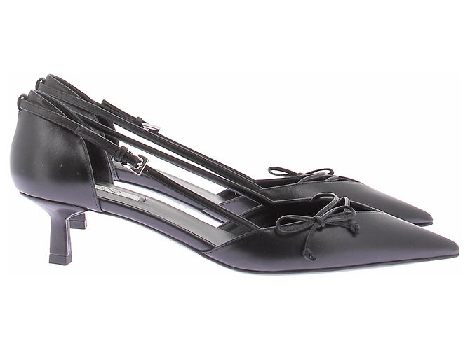 Décolleté Prada in pelle nera 39.5 Nero - vista 6