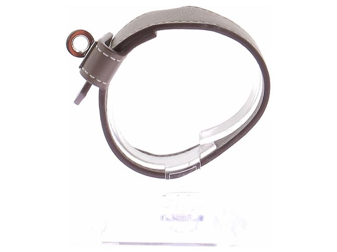 Hermès Bracciale Kelly in pelle Étoupe Marrone - vista 5