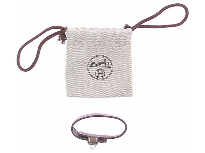 Hermès Bracciale Kelly in pelle Étoupe Marrone - vista 6