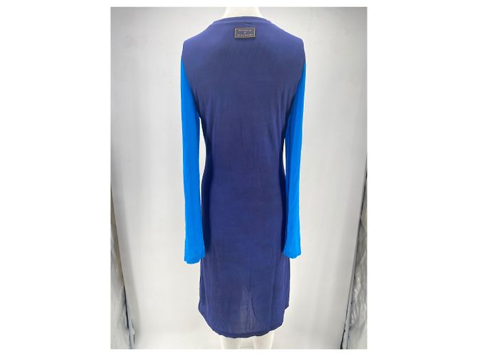 Vestido maxi estampado Paco Rabanne x Kimura Tsunehisa Azul - vista 2