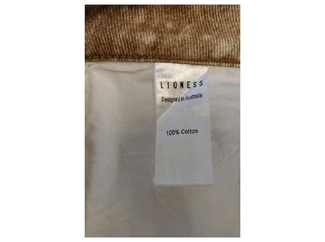 Autre Marque Vaqueros de algodón LIONESS Camel Camello - vista 6