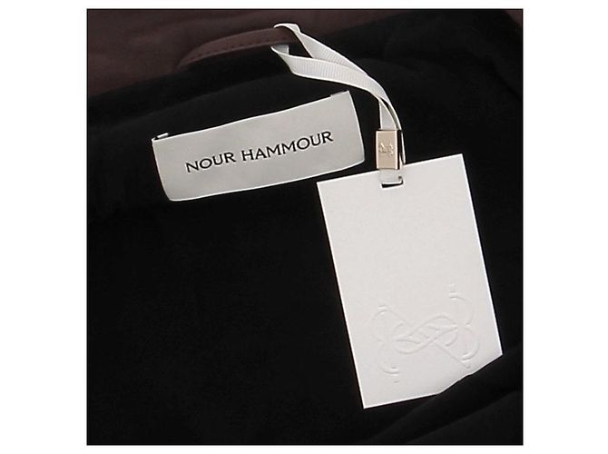 Autre Marque NOUR HAMMOUR Lederjacke Bordeaux Größe S - Ansicht 5