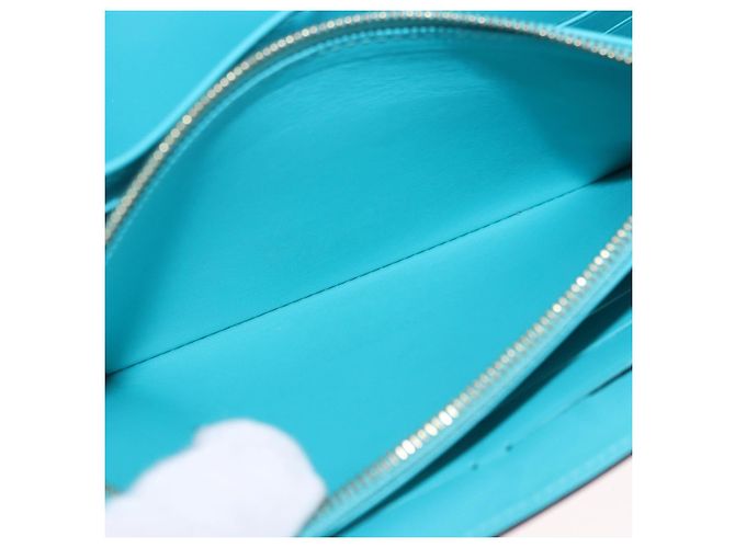 LOUIS VUITTON Monogram Vernis Portefeuille Sarah Wallet Blue M93219 - vista 10