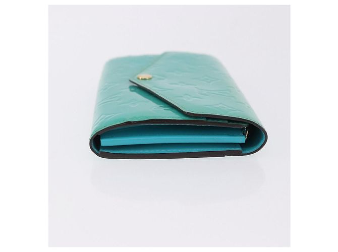 LOUIS VUITTON Monogram Vernis Portefeuille Sarah Wallet Blue M93219 - vista 3