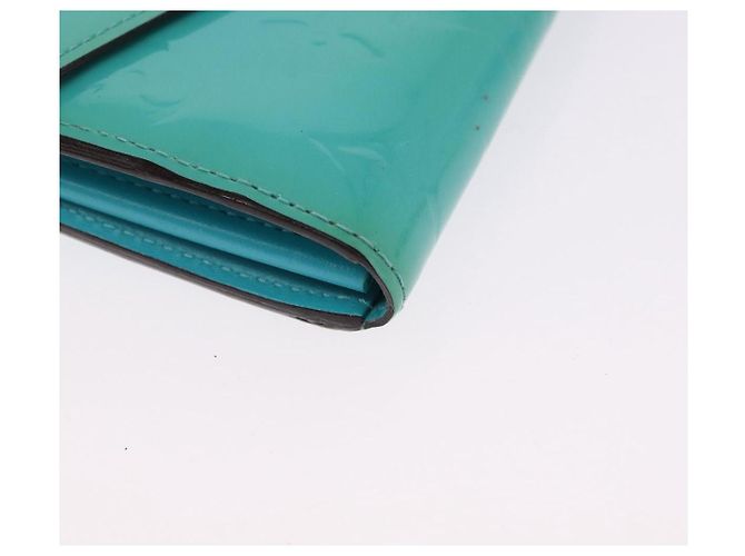 LOUIS VUITTON Monogram Vernis Portefeuille Sarah Wallet Blue M93219 - vista 7