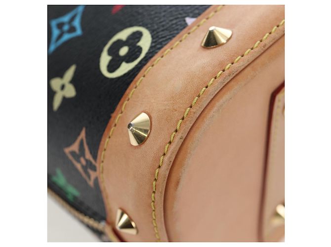 LOUIS VUITTON Monogram Multicolor Alma Hand Bag Black M92646 LV - vista 15