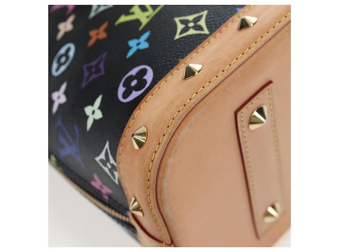 LOUIS VUITTON Monogram Multicolor Alma Hand Bag Black M92646 LV - vista 17