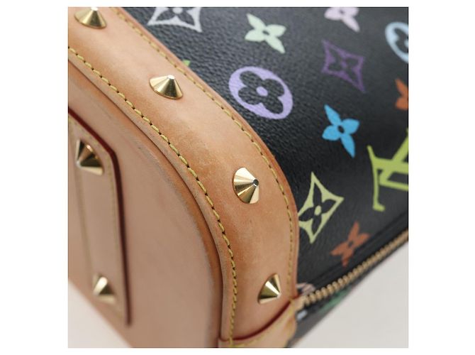 LOUIS VUITTON Monogram Multicolor Alma Hand Bag Black M92646 LV - vista 18