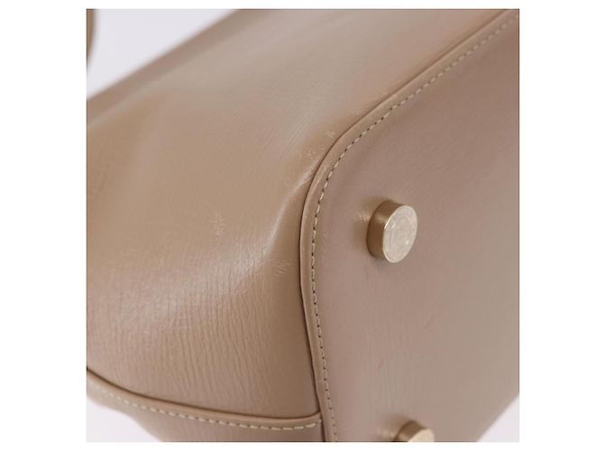 Bulgari BVLGARI Hand Bag Leather 2way Beige Gold Tone - vista 17