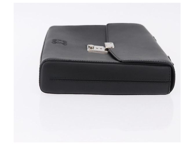 LOEWE Anagram Handtasche Leder Schwarz Silber - Ansicht 3