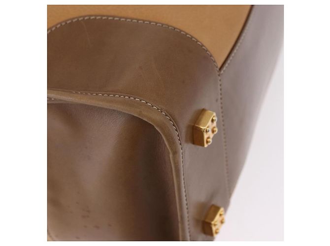 LOEWE Hand Bag Leather Beige Gold - vista 15