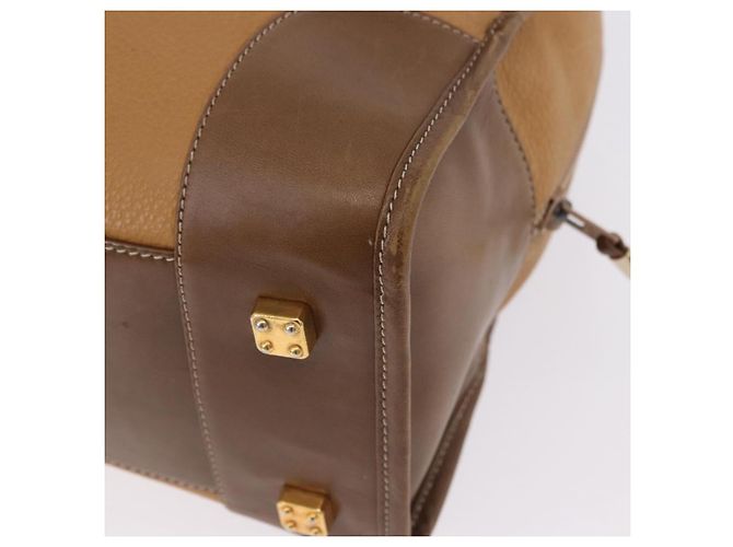 LOEWE Hand Bag Leather Beige Gold - vista 16