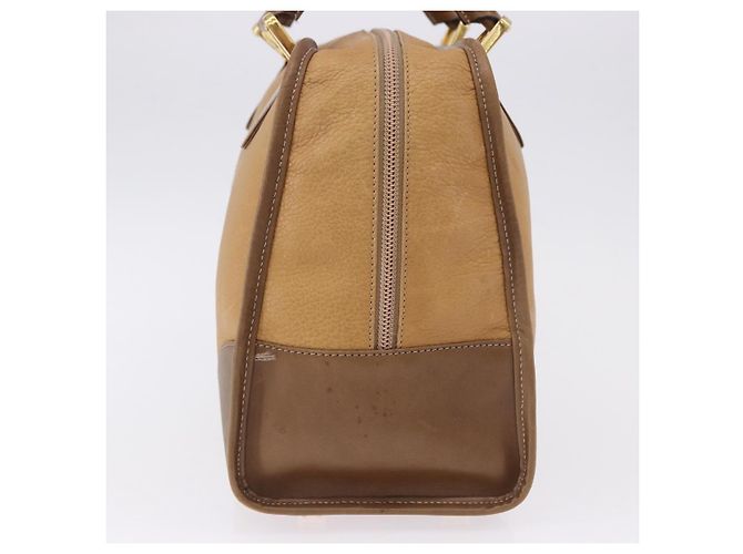 LOEWE Hand Bag Leather Beige Gold - vista 3