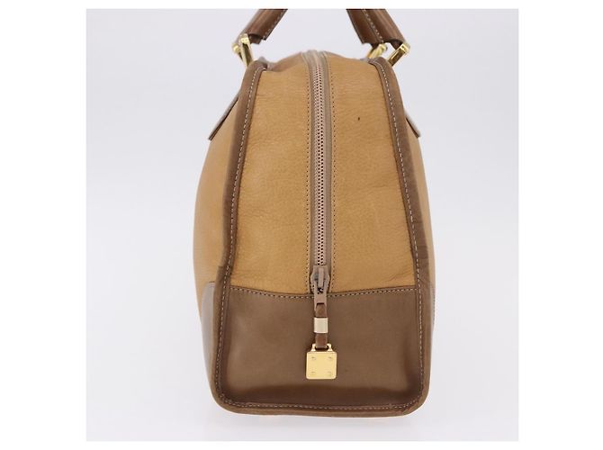 LOEWE Hand Bag Leather Beige Gold - vista 5