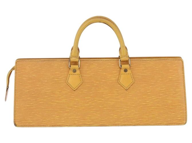 LOUIS VUITTON Epi Sac Triangle Hand Bag Yellow M52099 LV - vista 2