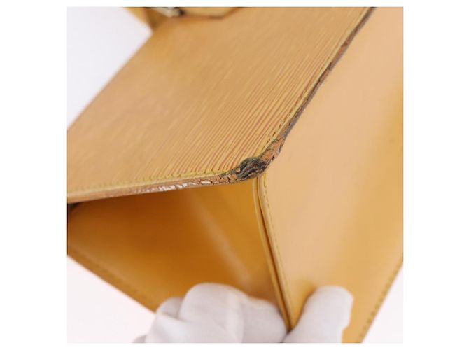 LOUIS VUITTON Epi Sac Triangle Hand Bag Yellow M52099 LV - vista 9