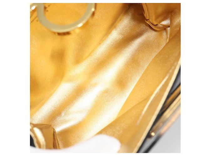 Salvatore Ferragamo Gancini Chain Shoulder Bag plastic Clear Gold - vista 17