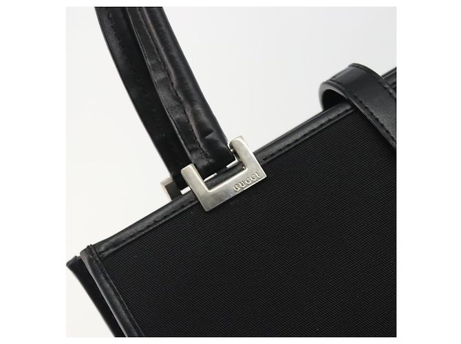 GUCCI Jackie Hand Bag Canvas Black Silver 002 1065 - vista 14