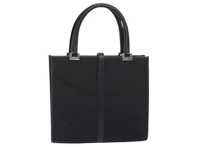 GUCCI Jackie Hand Bag Canvas Black Silver 002 1065 - vista 3
