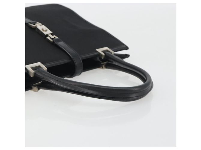 GUCCI Jackie Hand Bag Canvas Black Silver 002 1065 - vista 7